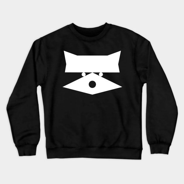 Raccoon (White Ink) Crewneck Sweatshirt by ABKS